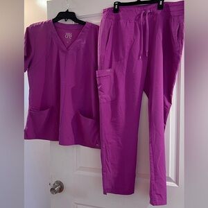 Barco Uniforms Women's Magenta Scrub Set